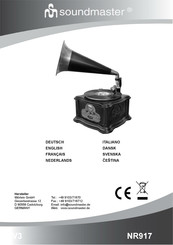 SOUNDMASTER NR917 Bedienungsanleitung