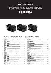 Dometic POWER & CONTROL TEMPRA TLB150F Montage Und Bedienungs Anleitung