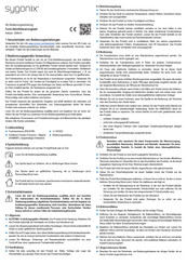 Sygonix 2999019 Bedienungsanleitung