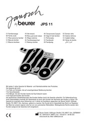Beurer Janosch JPS 11 Bedienungsanleitung