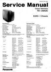 Panasonic TX-29A3C Servicehandbuch