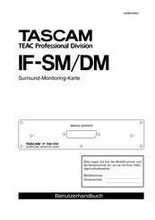 Tascam IF-DM Benutzerhandbuch