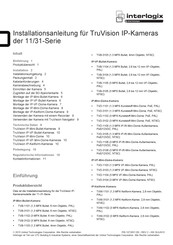 Interlogix TruVision 11/31 Serie Installationsanleitung