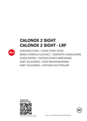 Leica CALONOX 2 SIGHT Kurzanleitung