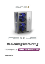 Sunex NEXUS M18 EVI Bedienungsanleitung