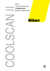 Nikon COOLSCAN II LS-20E Bedienungsanleitung