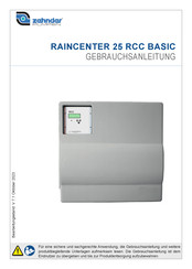Zehnder Pumpen RAINCENTER 25 RCC BASIC Gebrauchsanleitung