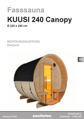 Sentiotec KUUSI 240 Canopy Montageanleitung