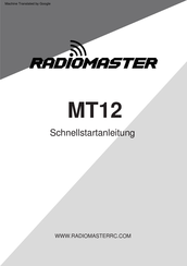 RadioMaster MT12 Schnellstartanleitung