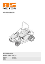 AS MOTOR AS 940 Sherpa 4WD RC Betriebsanleitung
