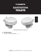 Dometic MASTERFLUSH MF7200 Montage- Und Bedienungsanleitung