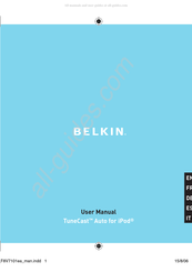 Belkin TuneCast Auto Bedienungsanleitung
