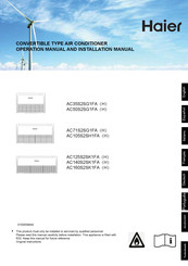 Haier AC105S2SH1FA Bedienungsanleitung Und Installationshandbuch
