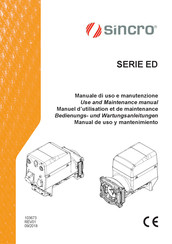 Sincro ED 190 MDC Bedienungs- Und Wartungsanleitung