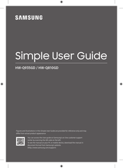 Samsung HW-Q810GD Einfaches Benutzerhandbuch - Grundeinstellungen