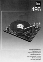 Dual 496 Bedienungsanleitung
