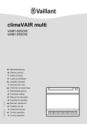 Vaillant climaVAIR multi VAM1-035CNI Betriebsanleitung
