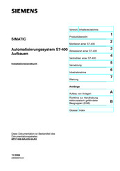 Siemens SIMATIC S7-400 Installationshandbuch