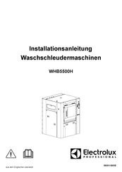 Electrolux Professional WHB5500H Installationsanleitung