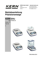 KERN EWJ 600-3 Betriebsanleitung