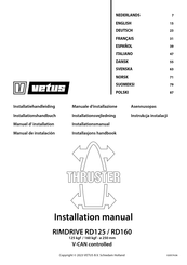 Vetus RimDrive RD160 Installationshandbuch