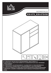 HOMCOM 838-075 Bedienungsanleitung