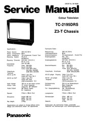 Panasonic TC-2195DRS Servicehandbuch