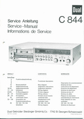 Dual C 844 Serviceanleitung