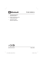 EINHELL TC-AG 18/8500 Li Originalbetriebsanleitung
