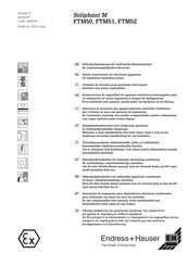 Endress+Hauser Soliphant M FTM50 Sicherheitshinweise