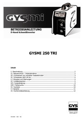 GYS GYSMI 250 TRI Betriebsanleitung