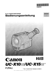 Canon UC -X10Hi Bedienungsanleitung