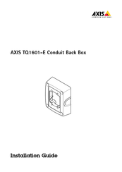 Axis Communications AXIS TQ1601-E Installationsanleitung