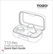 TOZO T12 Pro Schnellstartanleitung