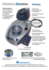 erkodent Erkoform-3dmotion Anleitung