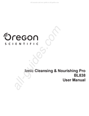 Oregon Scientific Ionic Cleansing & Nourishing Pro BL838 Bedienungsanleitung