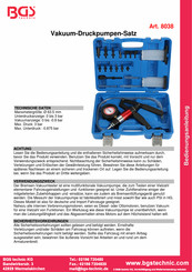BGS technic 8038 Bedienungsanleitung