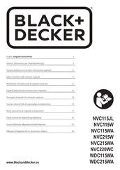Black & Decker WDC215WA Originalanweisung