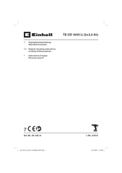 Einhell TE-CD 18/45 Li Originalbetriebsanleitung