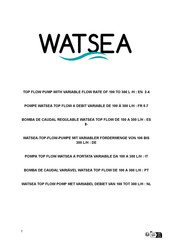 Watsea TOP FLOW Bedienungsanleitung