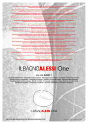 ILBAGNOALESSI One 8.3097.1 Installationsanleitung