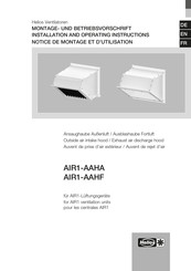 Helios AIR1-AAHA RH 9500 Montage- Und Betriebsvorschrift