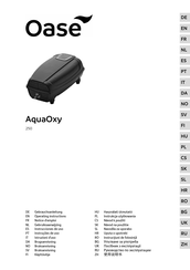 Oase AquaOxy 250 Gebrauchsanleitung