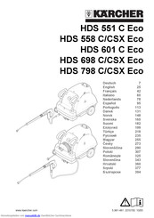 Kärcher HDS 558 C/CSX Eco Bedienungsanleitung
