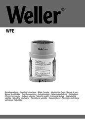 Weller WFE-P Betriebsanleitung