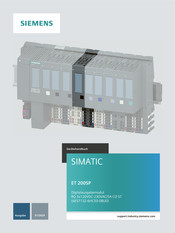 Siemens simatic et 200sp Gerätehandbuch