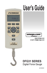 Omega DFG31 Serie Bedienungsanleitung