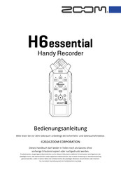 Zoom H6 Bedienungsanleitung