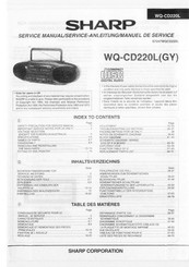 Sharp WQ-CD220LGY Serviceanleitung