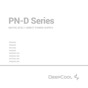 Deepcool PN550D PN650D PN750D PN850D PN550D WH PN650D WH PN750D WH PN850D WH Bedienungsanleitung